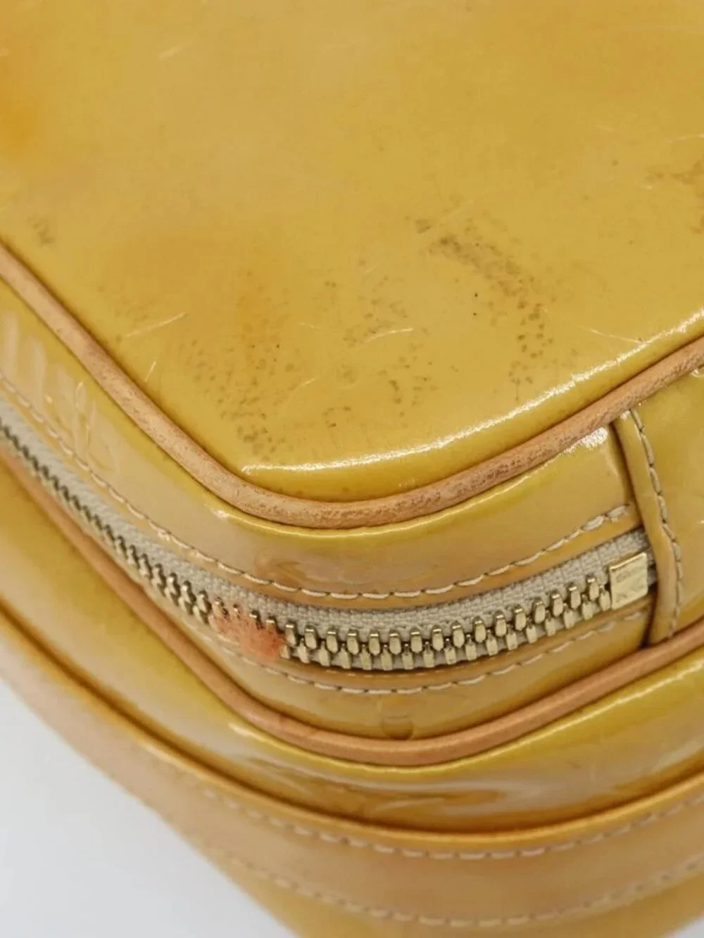 LOUIS VUITTON Monogram Vernis Wooster Shoulder Bag Beige LV